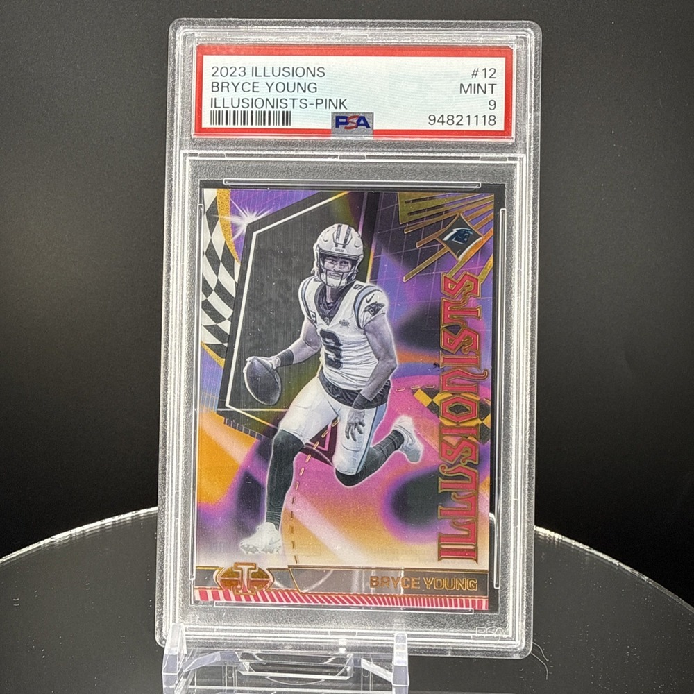 2023 Panini Illusions Bryce Young RC #12 Illusionists Pink /399 PSA 9 MINT